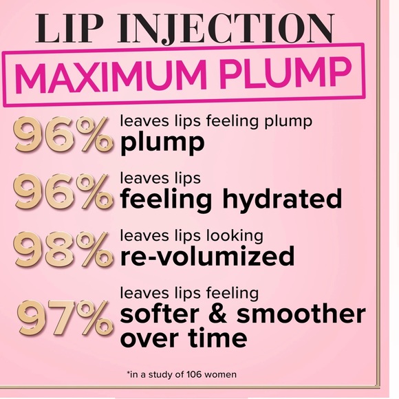 Pink Too Faced Lip Injection Maximum Plump Extra Strength Lip Plumper gloss - Picture 4 of 4